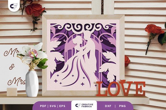 Download Wedding Ceremony 3D Shadow Box SVG - Ceremony Collection