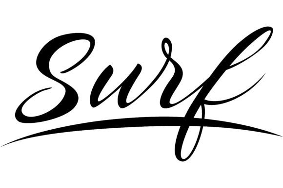 Download Surf Lettering. Calligraphic Inscription - Lettering Collection