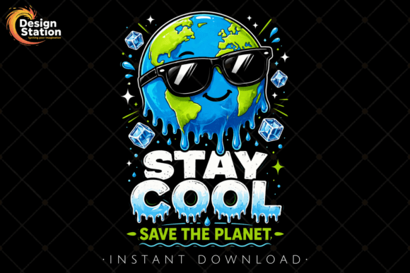 Download Stay Cool Save the Planet PNG - Premium Bundle