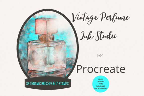 Download Vintage Perfume Procreate Ink Studio - Vintage Collection